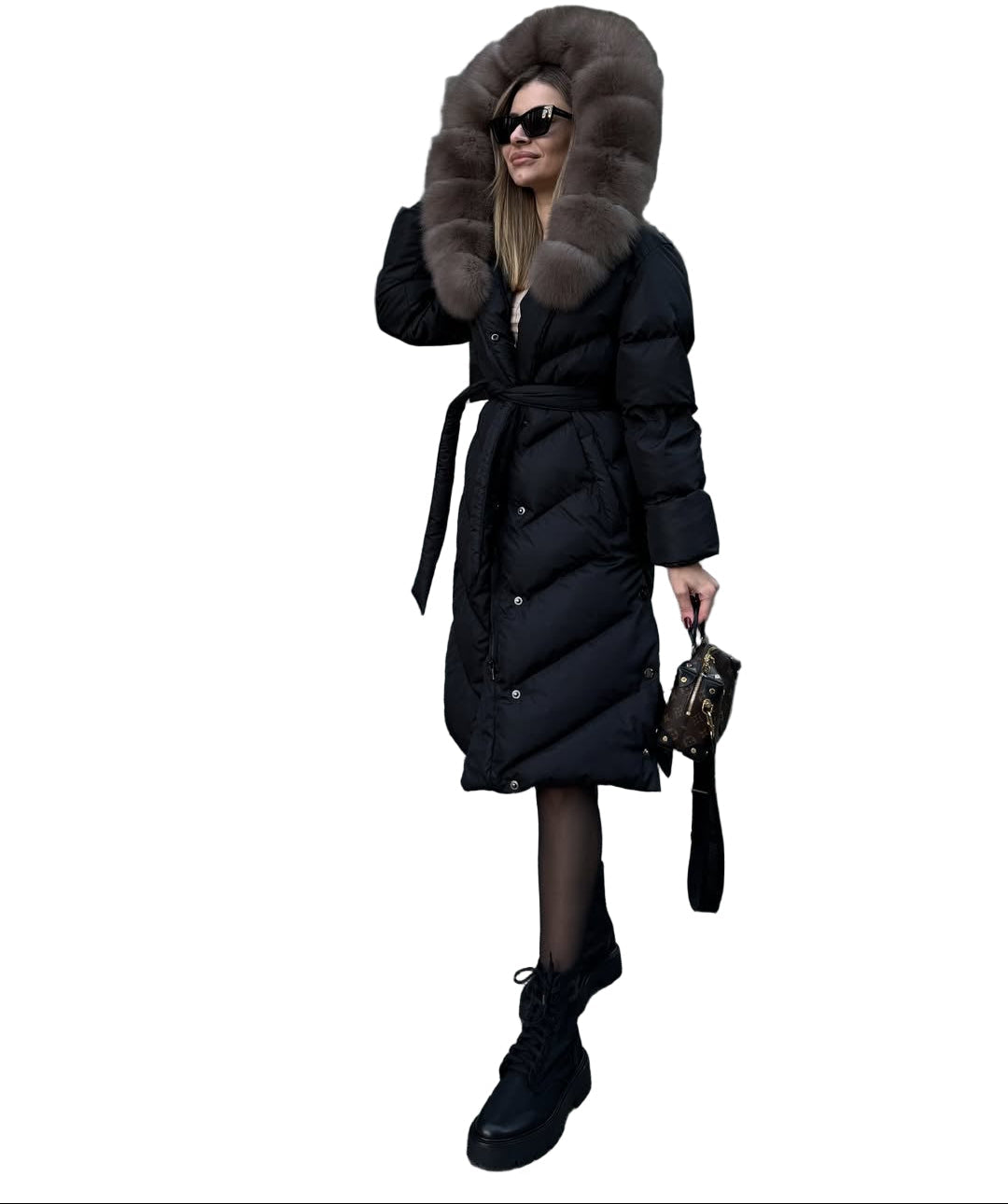 MADRI™ – Timeless Cotton Coat Designed with Elegant Fur Trim