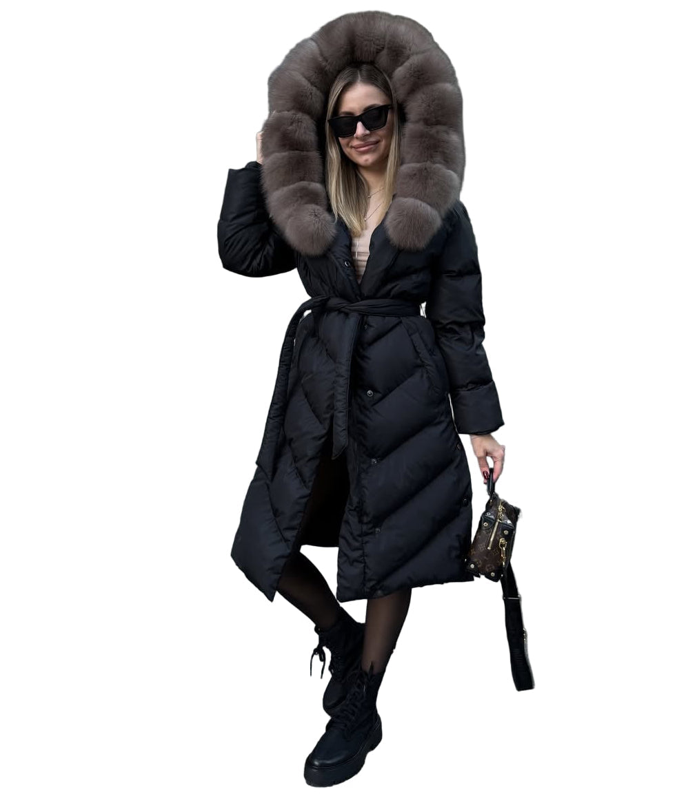 MADRI™ – Timeless Cotton Coat Designed with Elegant Fur Trim